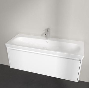 VILLEROY & BOCH SKYLA umývadlo 120 cm, s otvorom pre batériu a prepadom, CeramicPlus, alpská biela 5A51C5R1 Obrázek - fotka