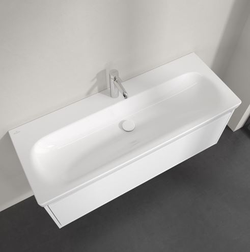 VILLEROY & BOCH SKYLA umývadlo 120 cm, s otvorom pre batériu, bez prepadu, alpská biela 5A51C101 Obrázek - fotka
