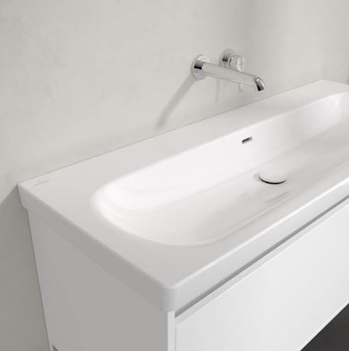 VILLEROY & BOCH SKYLA umývadlo 120 cm, s prepadom, CeramicPlus, alpská biela 5A51C6R1 Obrázek - fotka