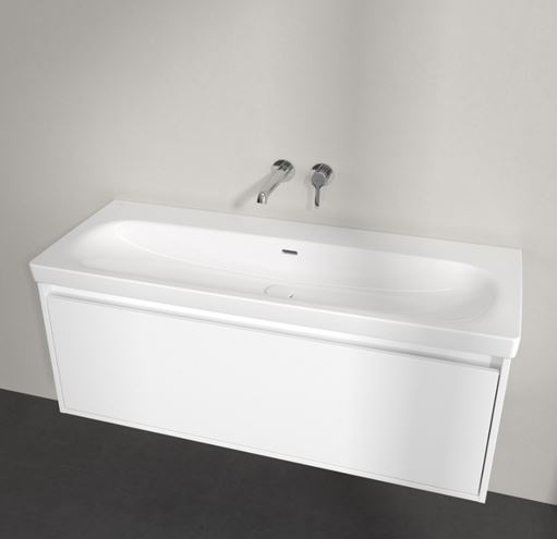 VILLEROY & BOCH SKYLA umývadlo 120 cm, s prepadom, CeramicPlus, alpská biela 5A51C6R1 Obrázek - fotka