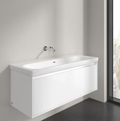 VILLEROY & BOCH SKYLA umývadlo 120 cm, s prepadom, CeramicPlus, alpská biela 5A51C6R1 Obrázek - fotka