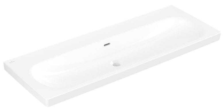 VILLEROY & BOCH SKYLA umývadlo 120 cm, s prepadom, CeramicPlus, alpská biela 5A51C6R1 Obrázek - Hlavní obrázek