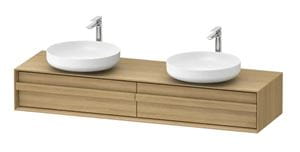 DURAVIT OCAVO skrinka pod 2 umývadlá 160x48x26, 8 cm, 2 zásuvky, prírodný dub