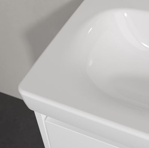 VILLEROY & BOCH SKYLA umývadlo 55 cm, bez prepadu, CeramicPlus, alpská biela 5A5158R1 Obrázek - fotka