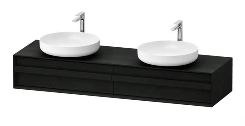 DURAVIT OCAVO skrinka pod 2 umývadlá 160x48x26, 8 cm, 2 zásuvky, čierny dub OC50930H6H60000 Obrázek - Hlavní obrázek
