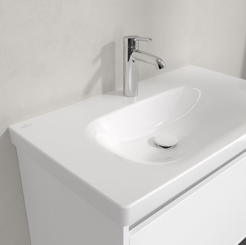 VILLEROY & BOCH SKYLA umývadlo 80 cm, s otvorom pre batériu, bez prepadu, alpská biela 5A518101 Obrázek - fotka