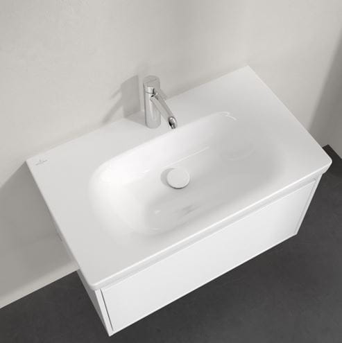 VILLEROY & BOCH SKYLA umývadlo 80 cm, s otvorom pre batériu, bez prepadu, alpská biela 5A518101 Obrázek - fotka