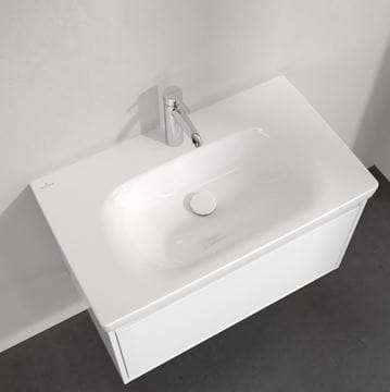VILLEROY & BOCH SKYLA umývadlo 80 cm, s otvorom pre batériu, bez prepadu, alpská biela 5A518101 Obrázek - fotka