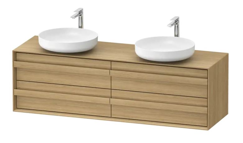DURAVIT OCAVO skrinka pod 2 umývadlá 160x48x49, 3 cm, 4 zásuvky, prírodný dub OC50970H5H50000 Obrázek - Hlavní obrázek
