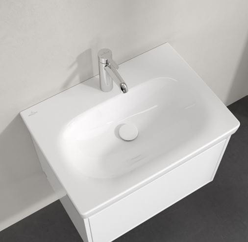 VILLEROY & BOCH SKYLA umývadlo 65 cm, s otvorom pre batériu, bez prepadu, CeramicPlus, alpská biela 5A5166R1 Obrázek - fotka
