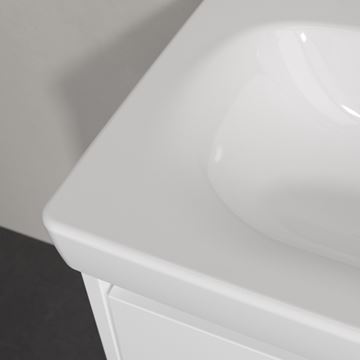 VILLEROY & BOCH SKYLA umývadlo 55 cm, s otvorom pre batériu, bez prepadu, alpská biela 5A515601 Obrázek - fotka