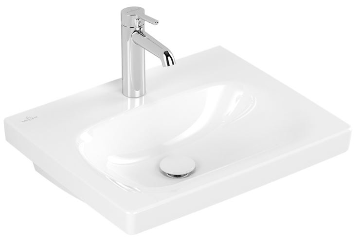 VILLEROY & BOCH SKYLA umývadlo 55 cm, s otvorom pre batériu, bez prepadu, alpská biela 5A515601 Obrázek - fotka