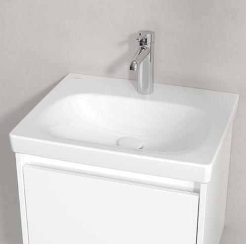 VILLEROY & BOCH SKYLA umývadlo 55 cm, s otvorom pre batériu, bez prepadu, CeramicPlus, alpská biela 5A5156R1 Obrázek - fotka