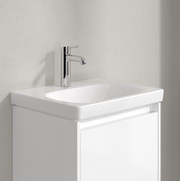 VILLEROY & BOCH SKYLA umývadlo 55 cm, s otvorom pre batériu, bez prepadu, CeramicPlus, alpská biela 5A5156R1 Obrázek - fotka