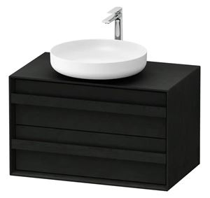 DURAVIT OCAVO skrinka pod umývadlo 80x48x49, 3 cm, 2 zásuvky, čierny dub
