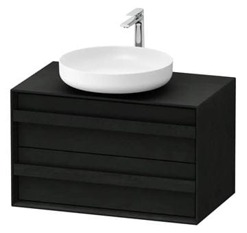DURAVIT OCAVO skrinka pod umývadlo 80x48x49, 3 cm, 2 zásuvky, čierny dub