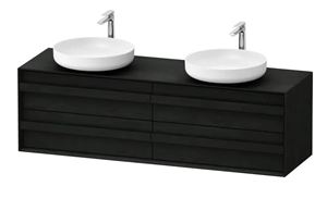 DURAVIT OCAVO skrinka pod 2 umývadlá 160x48x49, 3 cm, 4 zásuvky, čierny dub