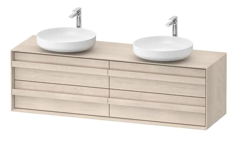 DURAVIT OCAVO skrinka pod 2 umývadlá 160x48x49, 3 cm, 4 zásuvky, svetlý dub OC50970H7H70000 Obrázek - Hlavní obrázek