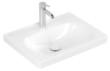 VILLEROY & BOCH SKYLA umývadlo 60 cm, s otvorom pre batériu, bez prepadu, CeramicPlus, alpská biela 5A5161R1 Obrázek - fotka