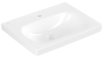 VILLEROY & BOCH SKYLA umývadlo 60 cm, s otvorom pre batériu, bez prepadu, alpská biela