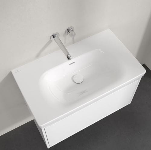 VILLEROY & BOCH SKYLA umývadlo 80 cm, s prepadom, CeramicPlus, alpská biela 5A5182R1 Obrázek - fotka