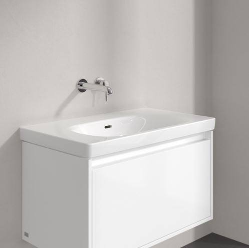 VILLEROY & BOCH SKYLA umývadlo 80 cm, s prepadom, CeramicPlus, alpská biela 5A5182R1 Obrázek - fotka