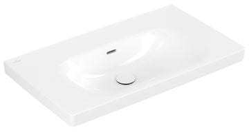 VILLEROY & BOCH SKYLA umývadlo 80 cm, s prepadom, CeramicPlus, alpská biela 5A5182R1 Obrázek - fotka