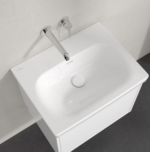 VILLEROY & BOCH SKYLA umývadlo 60 cm, s prepadom, CeramicPlus, alpská biela 5A5162R1 Obrázek - fotka