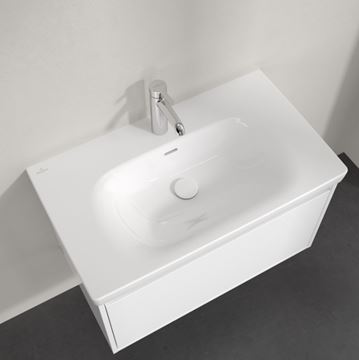 VILLEROY & BOCH SKYLA umývadlo 80 cm, s otvorom pre batériu a prepadom, alpská biela 5A518001 Obrázek - fotka