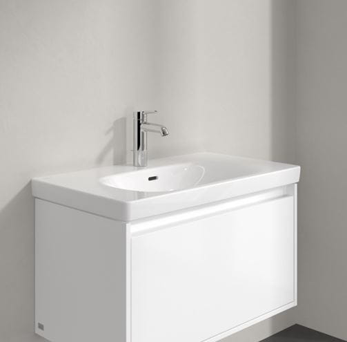 VILLEROY & BOCH SKYLA umývadlo 80 cm, s otvorom pre batériu a prepadom, alpská biela 5A518001 Obrázek - fotka