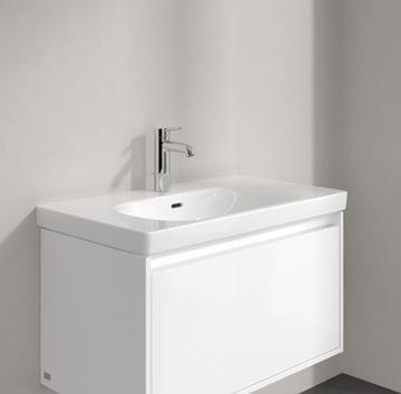 VILLEROY & BOCH SKYLA umývadlo 80 cm, s otvorom pre batériu a prepadom, CeramicPlus, alpská biela 5A5180R1 Obrázek - fotka