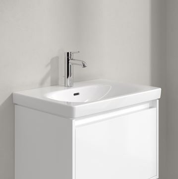 VILLEROY & BOCH SKYLA umývadlo 65 cm, s otvorom pre batériu a prepadom, CeramicPlus, alpská biela 5A5165R1 Obrázek - fotka