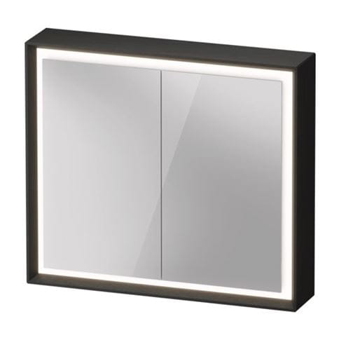 DURAVIT OCAVO zrkadlová skrinka 82x72x16 cm, osvetlenie s reguláciou stmievania a el. zásuvkou, drevo, čierny dub OC71210H6H61000 Obrázek - Hlavní obrázek