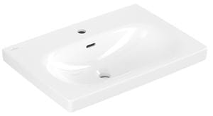 VILLEROY & BOCH SKYLA umývadlo 60 cm, s otvorom pre batériu a prepadom, CeramicPlus, alpská biela