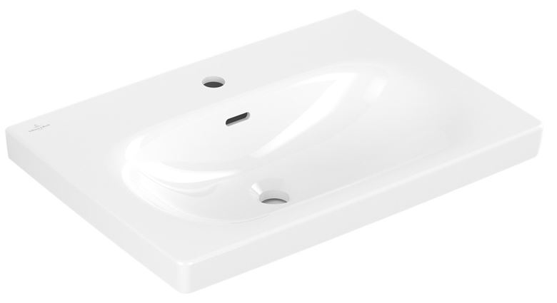 VILLEROY & BOCH SKYLA umývadlo 60 cm, s otvorom pre batériu a prepadom, CeramicPlus, alpská biela 5A5160R1 Obrázek - Hlavní obrázek