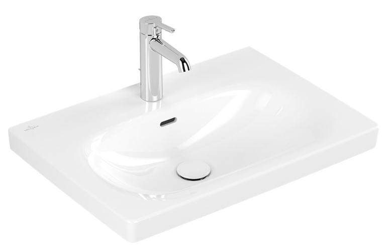 VILLEROY & BOCH SKYLA umývadlo 60 cm, s otvorom pre batériu a prepadom, CeramicPlus, alpská biela 5A5160R1 Obrázek - fotka