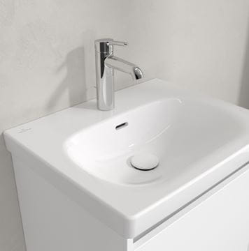 VILLEROY & BOCH SKYLA umývadlo 55 cm, s otvorom pre batériu a prepadom, alpská biela 5A515501 Obrázek - fotka