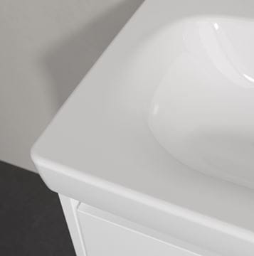 VILLEROY & BOCH SKYLA umývadlo 55 cm, s otvorom pre batériu a prepadom, alpská biela 5A515501 Obrázek - fotka