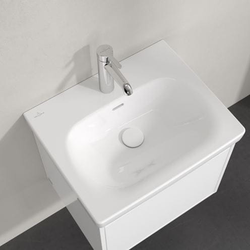 VILLEROY & BOCH SKYLA umývadlo 55 cm, s otvorom pre batériu a prepadom, alpská biela 5A515501 Obrázek - fotka