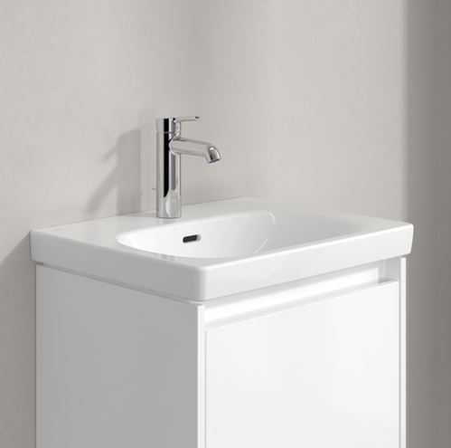 VILLEROY & BOCH SKYLA umývadlo 55 cm, s otvorom pre batériu a prepadom, alpská biela 5A515501 Obrázek - fotka