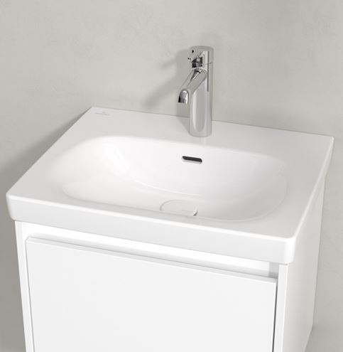 VILLEROY & BOCH SKYLA umývadlo 55 cm, s otvorom pre batériu a prepadom, CeramicPlus, alpská biela 5A5155R1 Obrázek - fotka