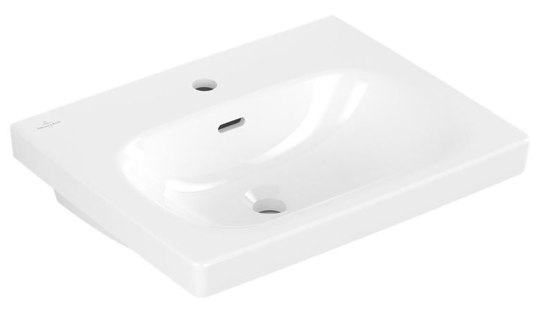 VILLEROY & BOCH SKYLA umývadlo 55 cm, s otvorom pre batériu a prepadom, CeramicPlus, alpská biela 5A5155R1 Obrázek - Hlavní obrázek