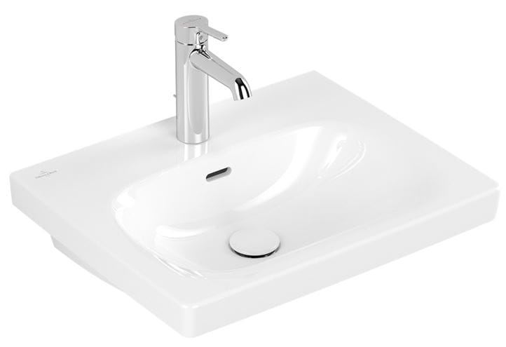 VILLEROY & BOCH SKYLA umývadlo 55 cm, s otvorom pre batériu a prepadom, CeramicPlus, alpská biela 5A5155R1 Obrázek - fotka