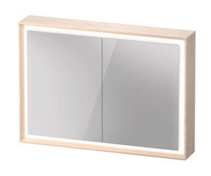 DURAVIT OCAVO zrkadlová skrinka 102x72x16 cm, osvetlenie s reguláciou stmievania a el. zásuvkou, drevo, svetlý dub