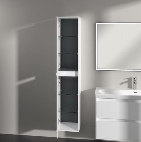 VILLEROY & BOCH SKYLA vysoká skrinka 35x34, 8x170 cm, 2 dvierka, pánty vľavo, brilliant white C80100VE Obrázek - fotka