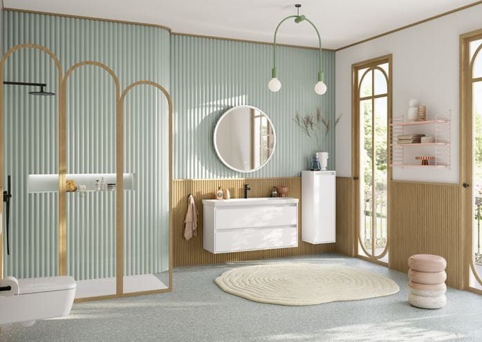 VILLEROY & BOCH SKYLA nízka skrinka 35x34, 8x100 cm, 1 dvierka, pánty vpravo, brilliant white C80201VE Obrázek - fotka
