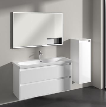 VILLEROY & BOCH SKYLA nízka skrinka 35x34, 8x100 cm, 1 dvierka, pánty vpravo, brilliant white C80201VE Obrázek - fotka