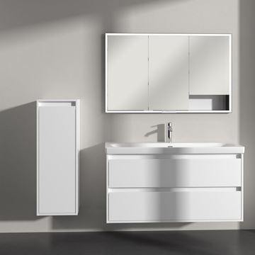 VILLEROY & BOCH SKYLA nízka skrinka 35x34, 8x100 cm, 1 dvierka, pánty vľavo, brilliant white C80200VE Obrázek - fotka