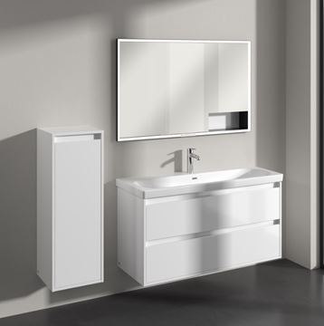 VILLEROY & BOCH SKYLA nízka skrinka 35x34, 8x100 cm, 1 dvierka, pánty vľavo, brilliant white C80200VE Obrázek - fotka