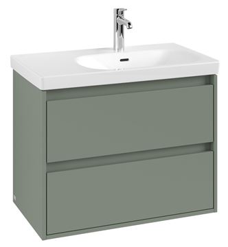 VILLEROY & BOCH SKYLA skrinka pod umývadlo 77,2x43,9x59,6 cm, 2 zásuvky, soft green